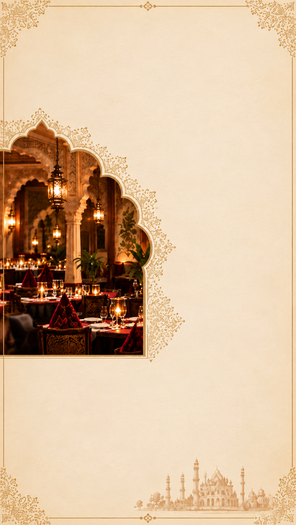 Namaste Restaurant Interior Background